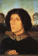 Hans Memling Portrait of a Man in a Landscap china oil painting reproduction